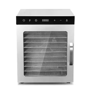 10 layer Household Double layer Food Dehydrator Stainless Steel Dryer Fruit Vegetable Dehydration air Dryer SS 10H Model