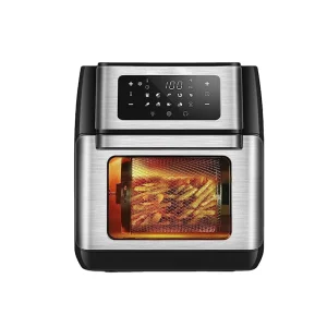 10.6 Quart Air Fryer Toaster Oven with Digital LCD Touch Screen 10 in 1 Oil free Cookware Online Recipes
