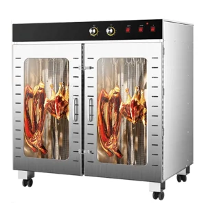 100 Hocks Commercial High Temperature Hot Air Rotary Dehydration Dryer Rotating Sausages Bacon Chicken Duck Fish Beef Dryers