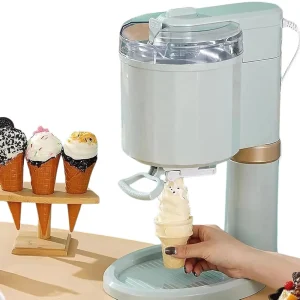 1000ML Electric Automatic Household Stainless Steel Ice Cream Maker Machine Smart DIY Fruit Soft Serve Ice Cream Home Kitchen