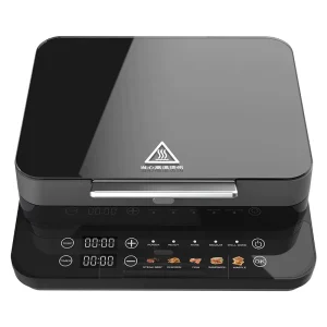 1000W 5 in 1 Interchangeable Plates Detachable Digital Touch Screen with Preset Functions Sandwich Maker Grills