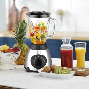 1000W Copper Powerful Commercial Household Food Processor Blender Mixer Grinder Juicer Machine High Speed 1.5L Glass Jar