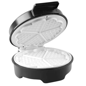 1000W Electric Mini Waffle Maker 2 Slice with Adjustable Thermostat and Non-Stick Surface for Home Use