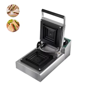 1000W Electric Stainless Steel Commercial Home Use Sandwich Maker with 50-300℃ Temperature Control System Breakfast Bread Cooker