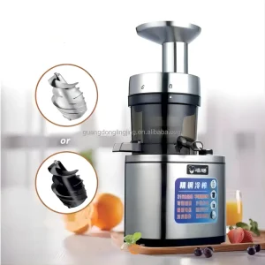 1000W Heavy Duty Stainless Steel Auger Fruit Household Commercial Cold Press Slow Juicer Machine for Catering Hotels Juice Bars
