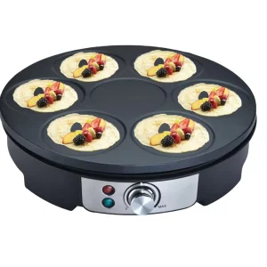 1000W Non-Stick Electric Crepe Pancake Cooking Machine with Temperature Control for Household and Hotel Use