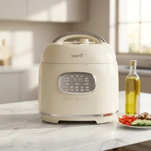 1000W White Electric Pressure Cooker 6L Smart Rice Cooker With Programmable Multifunctional Menu