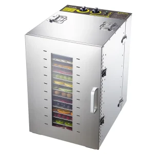 100L Industrial Meat Dehydrator Fruit Dry Dehydrator Machine Tray Type 16 Tray Food Dehydrator Machine