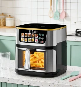 10L Digital LED Display Kitchen Oven Multi Functional Oil Free Air Fryer for Quick Cooking Pizza Fryer Oven