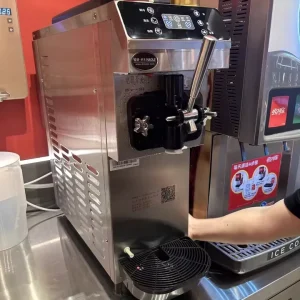 10L Hopper Large Production Ice Cream Machine 1 Flavors Table Top Commercial Home Use Soft Ice Cream Maker
