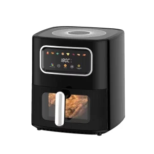 10L Large Capacity Digital Air Fryer with Visual Window Smart Touch Screen Oil Free Multi Functional Electric Air Fryer