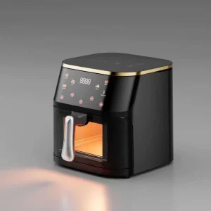 10L Large Capacity Electric Air Fryer Oven Multi Functional Stainless Steel Plastic for Household Use