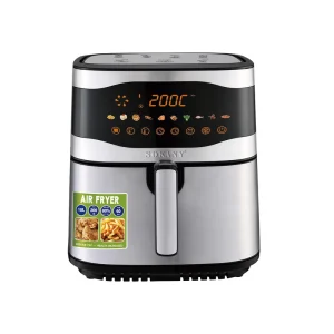 10L Stainless Steel Digital Control Electric Air Fryer Oven Household French Fries and Fried Chicken Grill