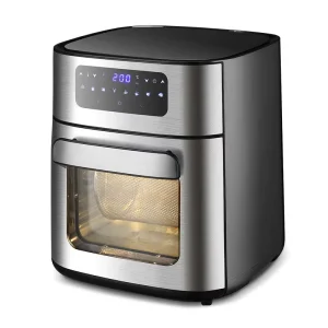 10L Stainless Steel Steam Air Fryer Large Capacity Digital Oil Free Oven with Touch Screen