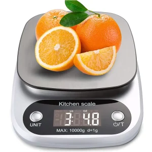 10kg 22lb 1g Precision Auto Shut Off Battery Operated Digital Kitchen Scale for Cooking Baking