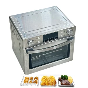 11-20L Electric Toaster Oven Combo Stainless Steel Air Fryer Convection Digital Control Overheat Protection for Household Use
