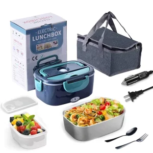 110V 12V 24V Heating Electric Lunch Box Portable Electric Lunch Box Stainless Steel