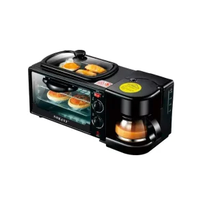 110V 220V 12L Multi Function Breakfast Machine 3 In 1 Breakfast Maker with Toast Oven