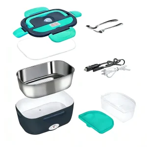 110V 220V 12V 24V Portable Food Warmer Leakproof Electric Food Heater Lunch Boxes for Car Truck Home