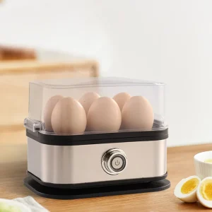110V 220V 200W Stainless Steel Plastic 6 Eggs Steamer Egg Cooker Automatic Household Electric Egg Boiler