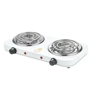 110V 220V Adjustable Temperature Hot Plate 2000W Electric Countertop Double Burner Electric Stove
