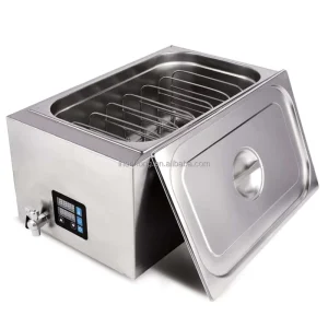 110V 220V Commercial 25 Litres Container Slow Cooker Sous Vide with Digital Display Control with Drain Tap to Release Water