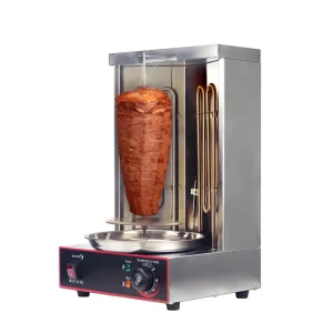 110V 220V Commercial Electric Stainless Steel Shawarma Grill Electric Vertical Kebab Gyro Rotisserie Oven Meat Broiler