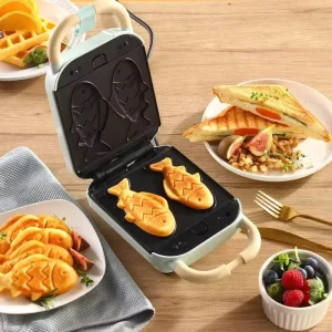 110V/220V Electric Sandwich Machine Non-stick Waffle Maker Toaster Multifunctional Breakfast Machine Donut Toast Machine
