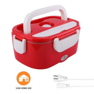 110V 220V Plastic Portable Heater Bento Electric Heated Lunchbox Hot Food Thermal Lunch Box