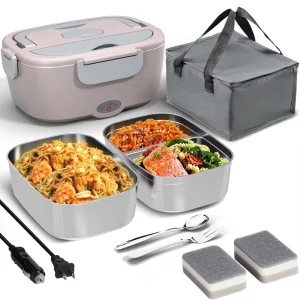 110V 220V Plastic Portable Heater Electric Heated Lunchbox Hot Food Thermal Lunch Box