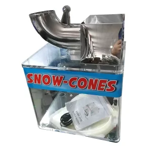 110V 60HZ 200W Tabletop Semi automatic 3kg/min Commercial Snow Cone Machine Block Ice Crusher Shaver Maker for Restaurant Use