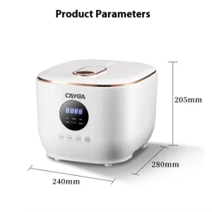 110V Smart Low Sugar Rice Cooker 3L Rice Soup Separation Ceramic Glaze Inner Pot 24H Reservation 8H Keep Warm for Export US JP