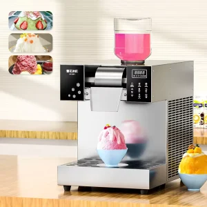 110V~220V Customizable Snowflakes and Ice Shave Machine Rainbow Snow Maker Stainless Steel Bingsu Snow Ice Cream Machine