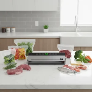 110v 220v 80Kpa 120w Food Automatic Food Vacuum Sealer Packaging Vacuum Selladora De Bolsas Kitchen Vacuum Food Sealer Machine