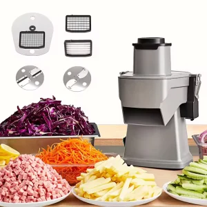 110v-220v Commercial Mini Vegetable Slicer Breakfast Processor Potato Cutter for Vegetable Processing Plant Bakery Use