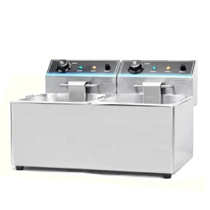11L Plus 11L 2 Tank 2 Basket Electric Meat Deep Fryer Commercial Smart Oil Fryer