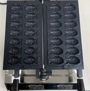 12 14 Holes Non stick Fish Shaped Waffle Maker Electric Mini Ice Cream Taiyaki Machine