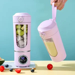 12-Blade Personal Blender Cup with Digital Display 3 Modes 23.67oz Capacity USB Rechargeable 100W Power for Outdoor Use