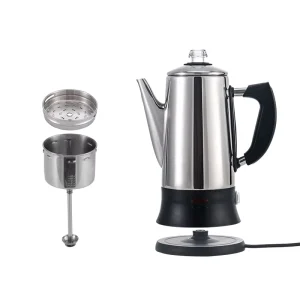 12 Cups Wide Mouth 304 Drip Thermos Kettle Jug Tea Espresso Moka Press Maker Stainless Steel Coffee Pot