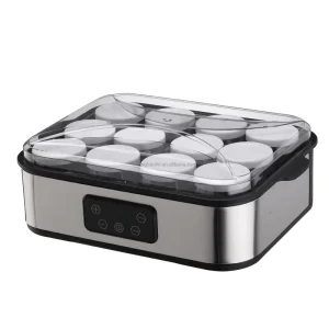 12 Glass Cups Yogurt Maker LCD Display Refrigerator Function for Homemade Jam Ice Cream Pudding Breakfast Machinerator Function