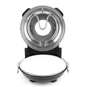 12 Inch Electric Pizza Oven 1200W Stainless Steel Housing Overheat Protection Adjustable Thermostat Multi Purpose Commercial