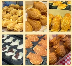 12 Slice Gas Taiyaki Fish Shaped Waffle Cake Machine Nonstick Japanese Pancake Double Pan Bread Dessert Maker Machine Commercial