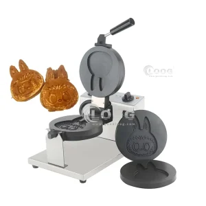12 in 1 Waffle Maker Professional Removable Plates Customized Waffle Machine for Commercial Kitchen Use