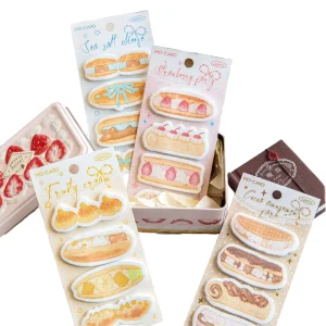 120 Sheets Per Pack Multiple Versions Cute Sticky Notes Cream Bread Maker Removable Notes Student Office Stickers Loose Leaf