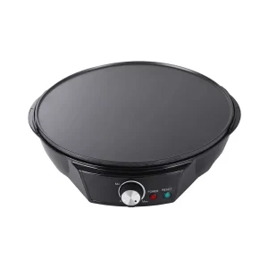 1200 Watt Adjustable Temperature Control Knob Portable Electric Pancake Maker with 300mm Diameter Cooking Plate