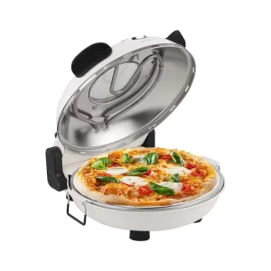 1200W Electric Pizza Pan Portable Countertop Pizza Maker Oven Easy Home Use Electric Griddle & Grill