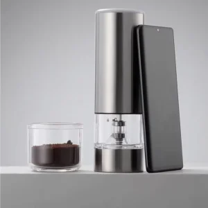 1200mAh Lithium Electric Metal Slim One-Hand Operated Coffee Grinder Mill