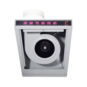 120W Silent Kitchen Hood Wall Mounted Black Lamp and Copper Fan Wide Angle Effective Range Hoods for Households and Hotels
