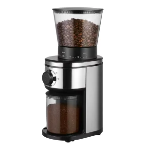 120v Conical Burr Coffee Grinder Commercial Powerful Espresso Coffee Grinder Burr 30 Deg for 2 12 Cups
