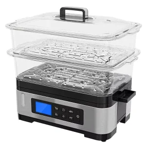 12842AO 1200W Digital LED Display BPA Free Vegetable Steamer Electric Steam Cooker Electric Food Steamer